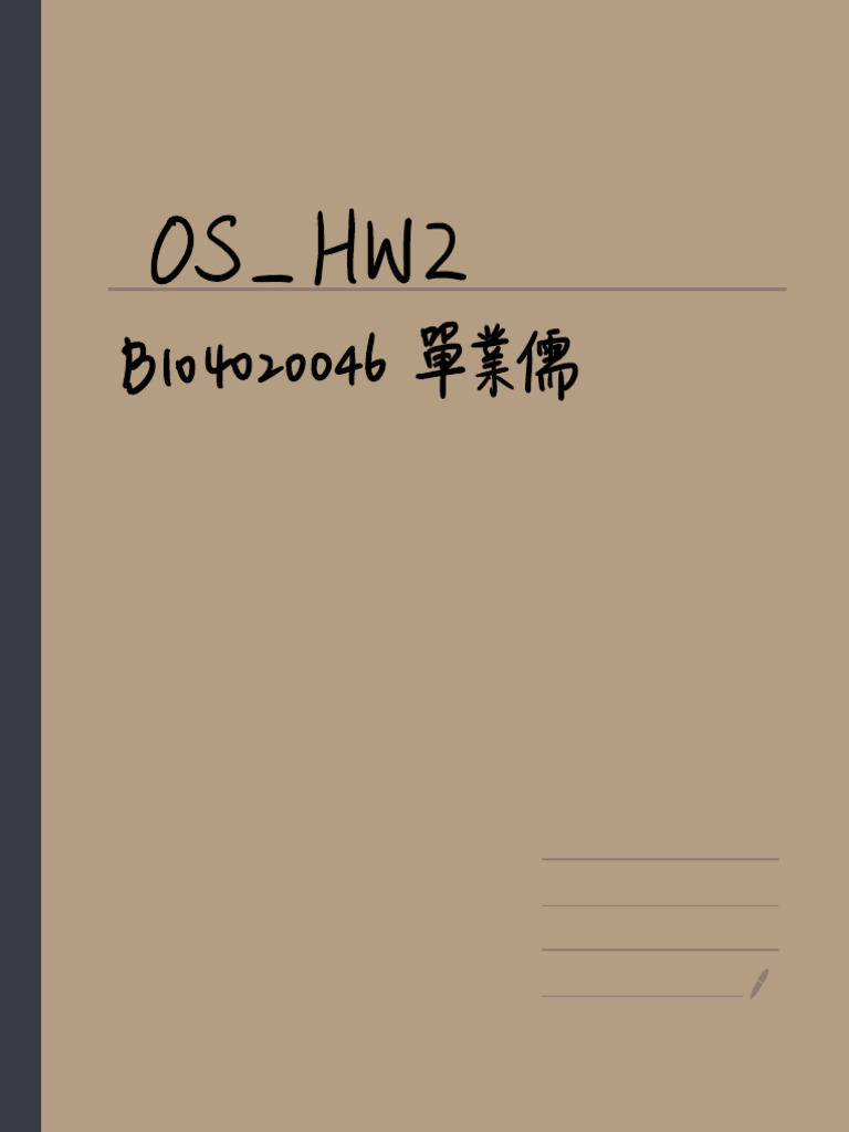 Hw 2 Pdf Operating System Kernel Operating System