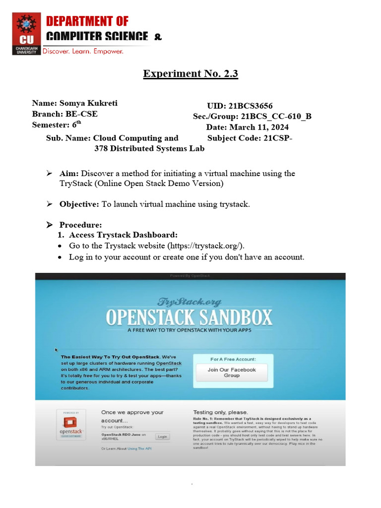 Computer Science &: Department of | PDF | Computers