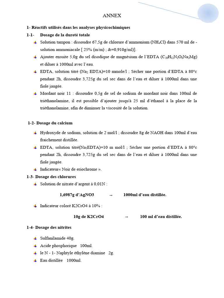 Réactifs et Milieux de Culture en Analyses | PDF | Hydroxyde de sodium ...