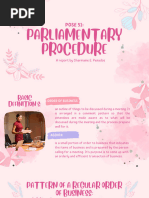Parliamentary Procedure Meeting Script | PDF | Secondary School | Chairman