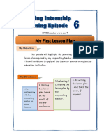 Episode 6 - My First Lesson Plan
