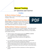 Fresher Q&A For Testing 1