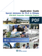 Special Admission For PH.D in Ethiopia