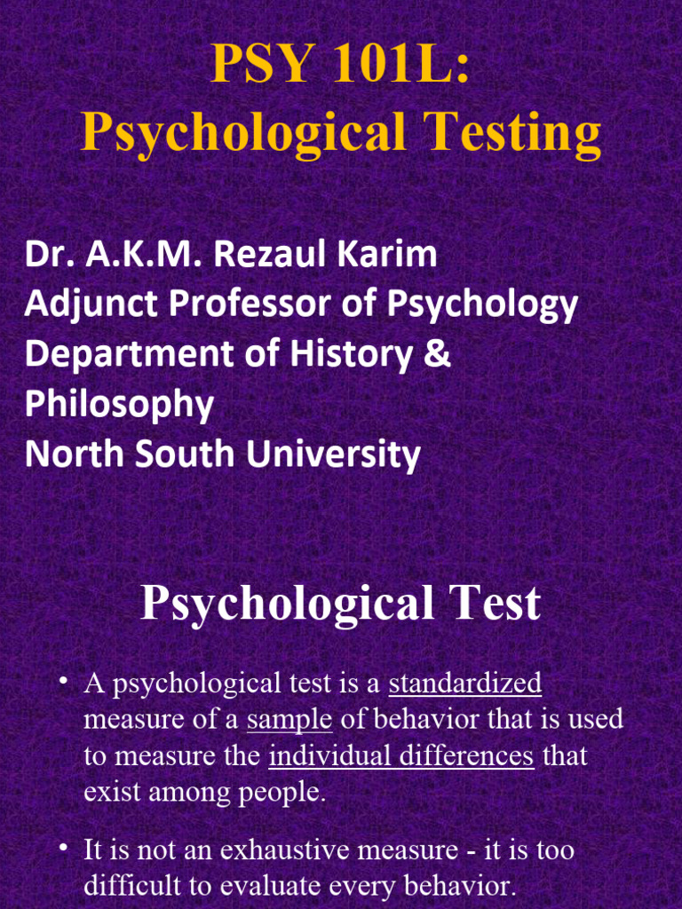 Unit 2 psy101l test pdf psychological testing american