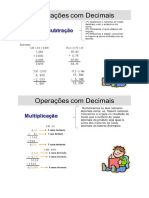 Operações Números Decimais