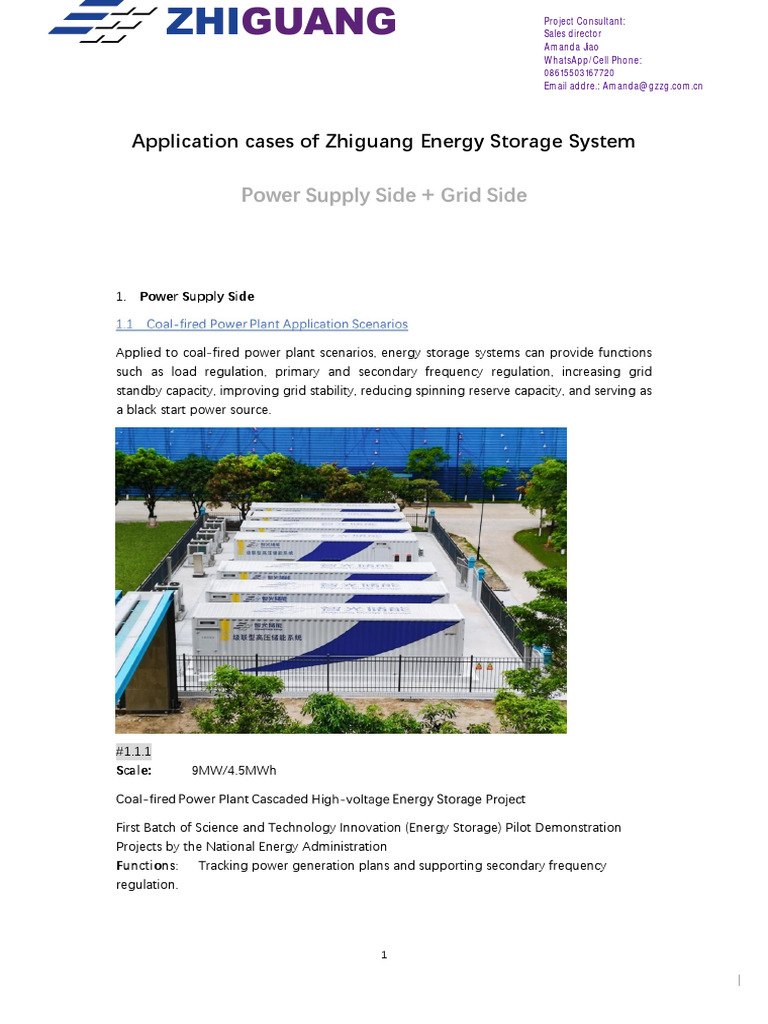 ZB Power and Grid Side BESS Applications Brochure | PDF | Electrical ...