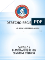 6 Clase CLASIFICACION DE LOS REGISTROS PUBLICOS