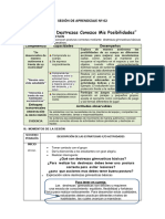 SESION DE APRENDIZAJE N°02 - 19 Agosto