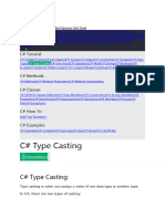Type Casting