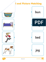 T L 4498 CVC Word and Picture Matching Activity Sheets Mixed - Ver - 3