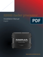RADAR SIMRAD R-5000 (processor installation manual)