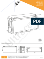 Ficha Técnica Batería AGM 12V 172ah Ultracell UC-172-12