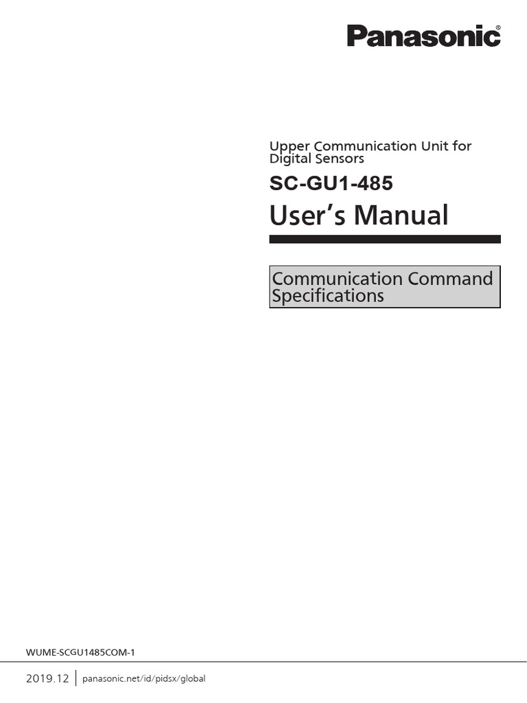 SC-GU1-485 User Manual Overview | PDF