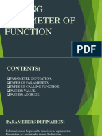 Passing Parameter of Function
