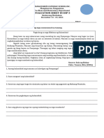 Evaluation Sheet in Esp 5