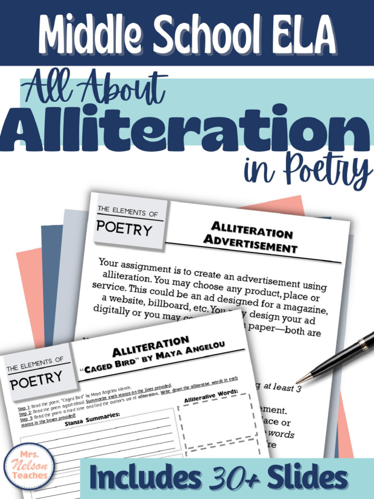 Middle School Alliteration Poetry Unit | PDF | Poetry