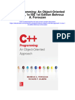 C Programming An Object Oriented Approach 1E Ise 1St Edition Behrouz A Forouzan Full Chapter PDF Scribd