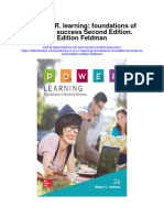P O W E R Learning Foundations of Student Success Second Edition Edition Feldman Full Chapter PDF Scribd