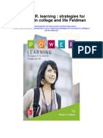 Download P O W E R Learning Strategies For Success In College And Life Feldman full chapter pdf scribd