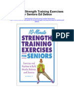 10 Minute Strength Training Exercises For Seniors Ed Deboo Full Chapter PDF Scribd