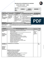 SESIÒN DE APRENDIZAJE MATEMATICA REFORZAMIENTO