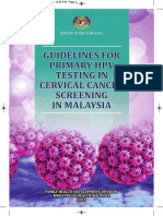 Guidelines For Primary HPV Testing For Cervical Cancer Screening in Malaysia