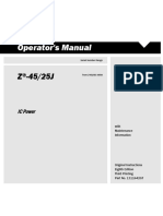 Operator's Manual Z4525J