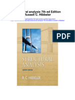 Download Structural Analysis 7Th Ed Edition Russell C Hibbeler full chapter pdf scribd