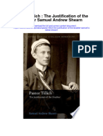 Download Pastor Tillich The Justification Of The Doubter Samuel Andrew Shearn full chapter pdf scribd