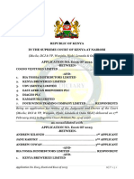 Applications Nos. E005 E006 and E012 of 2023 Bia Tosha Distributors KamahuhaLtd CognoVentures KBL UDV K LTD EABL DIAGEO PLC Consolidated