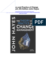 Download The Theory And Practice Of Change Management 6Th Edition John Hayes full chapter pdf scribd