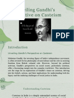 Gandhi's Perspective On Casteism
