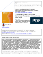 Treating PTSD With Cognitive-Behavioral Therapies - Interventions That Work