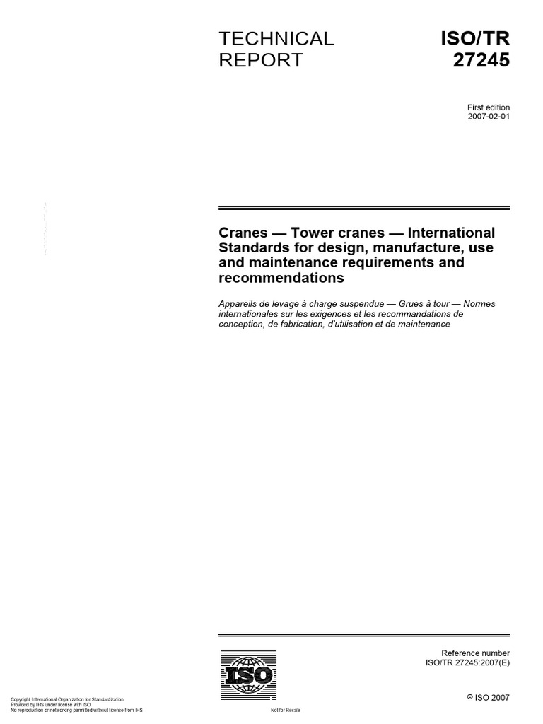 Iso TR 27245-2007 | Download Free PDF | International Organization For ...