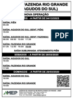 I21-Pien-Fazenda Rio Grande Via Agudos Do Sul - Horarios Du 04.12.2023
