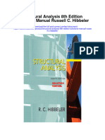 Download Structural Analysis 8Th Edition Solutions Manual Russell C Hibbeler full chapter pdf scribd
