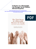 Download The Third Sector As A Renewable Resource For Europe 1St Ed Edition Bernard Enjolras full chapter pdf scribd
