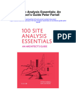 Download 100 Site Analysis Essentials An Architects Guide Peter Farrall full chapter pdf scribd