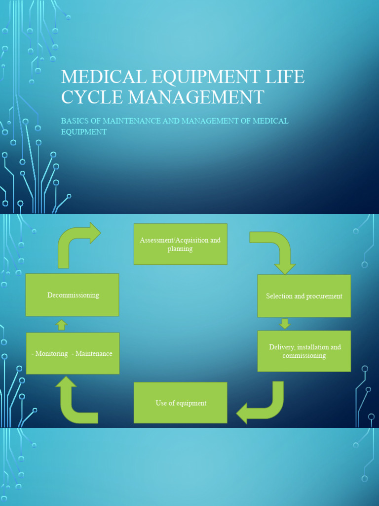 Medical Equipment Life Cycle Management PDF