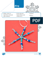 Snowflake Threading Craft Instructions