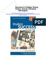 Student Success in College Doing What Works 3Rd Ed Christine Harrington Full Chapter PDF Scribd