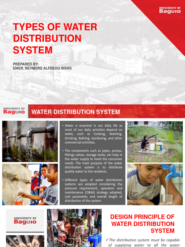 MODULE 8- TYPES OF WATER DISTRIBUTION SYSTEM | PDF | Water Supply | Water