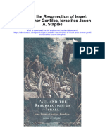 Paul and The Resurrection of Israel Jews Former Gentiles Israelites Jason A Staples Full Chapter PDF Scribd