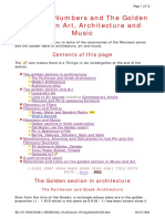 Fibonacci Numbers and the Golden Section in Art, Architecture and Music