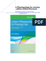 Study Guide Pharmacology For Nursing Care 9Th Edition Edition Burchum Full Chapter PDF Scribd