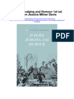 Judges Judging and Humour 1St Ed Edition Jessica Milner Davis Full Chapter PDF Scribd