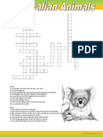 Australian Animals Crossword