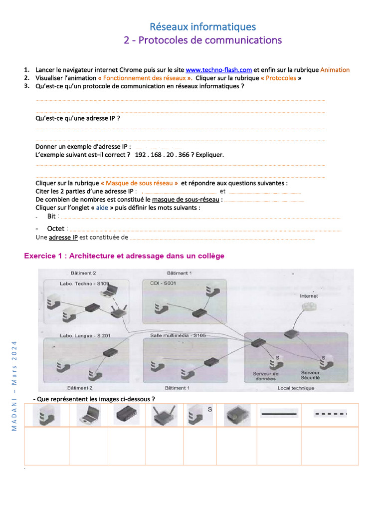 Protocoles et adresses IP en réseaux | PDF | Adresse IP | Architecture ...