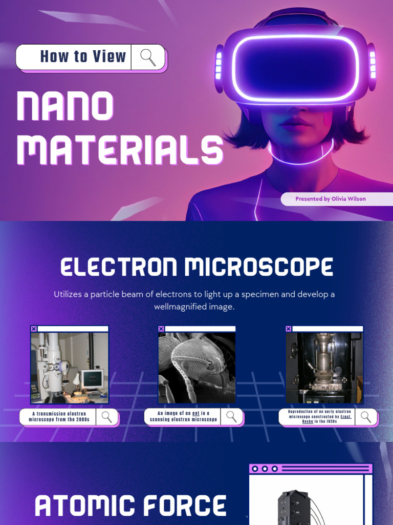 Viewing Nanomaterials with Microscopes | PDF | Technology & Engineering ...