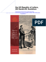Download Peace In The Us Republic Of Letters 1840 1900 Sandra M Gustafson full chapter pdf scribd
